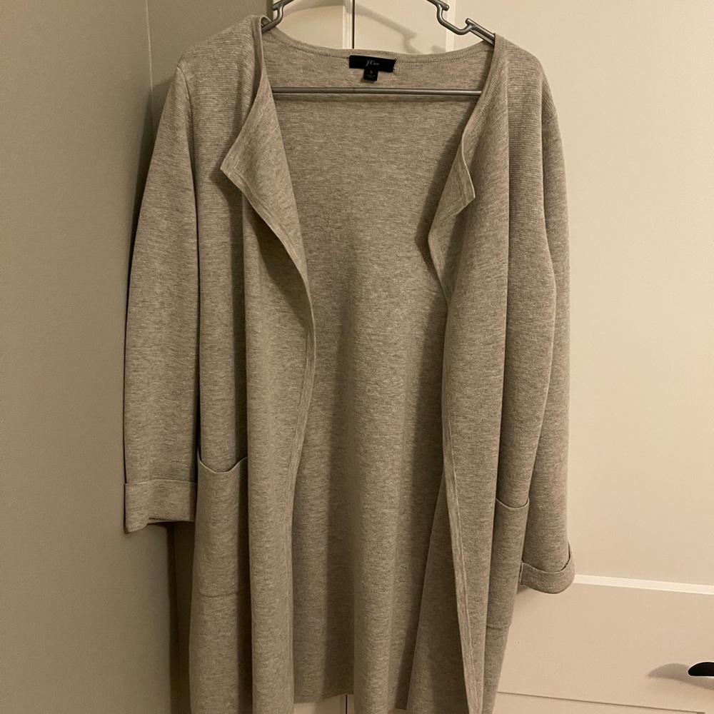 J. Crew Juliette collarless sweater-blazer sz Small
